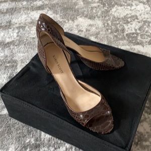 Karen Scott Croc Peep Toe Heels